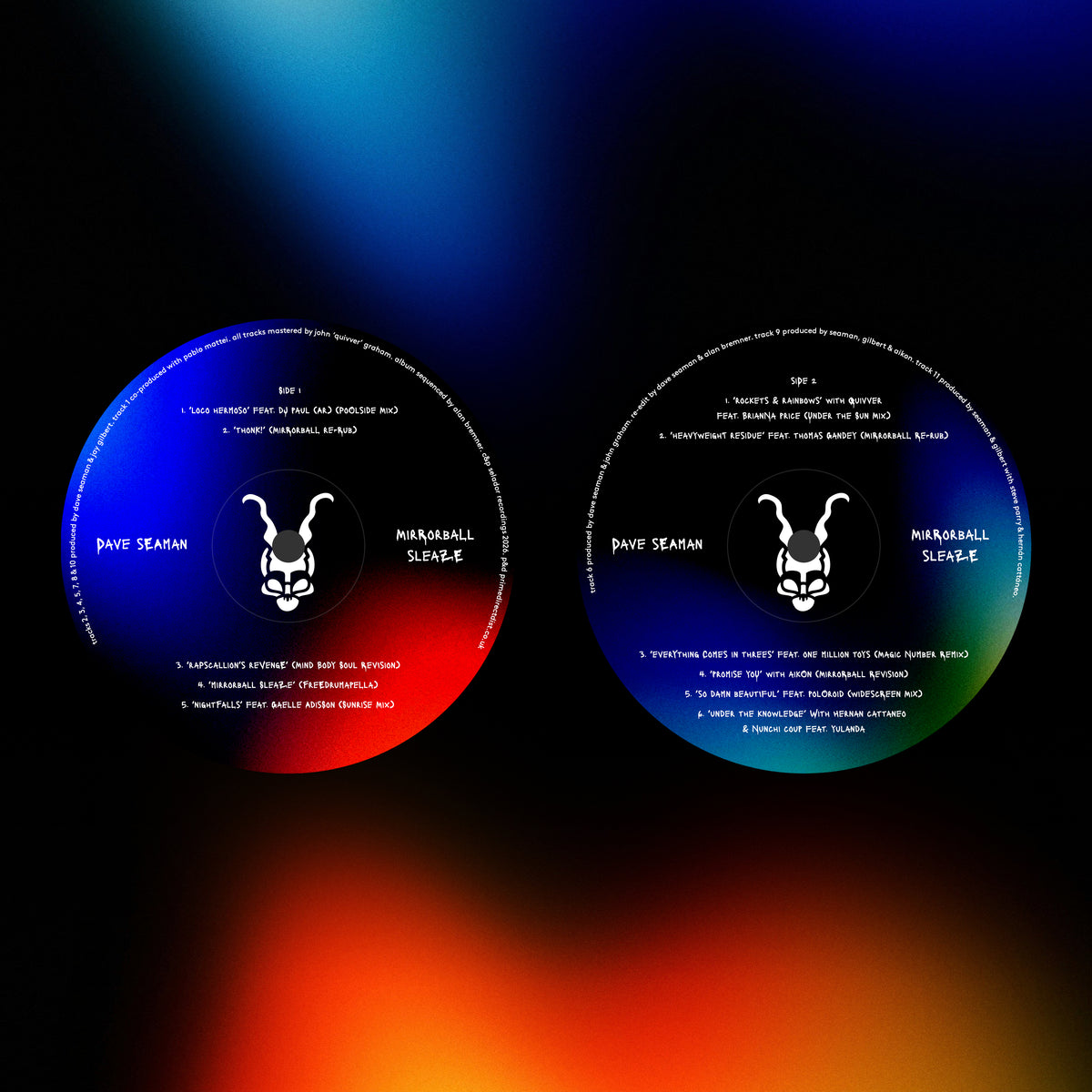 Dave Seaman - Mirrorball Sleaze Vinyl (Pre-order)