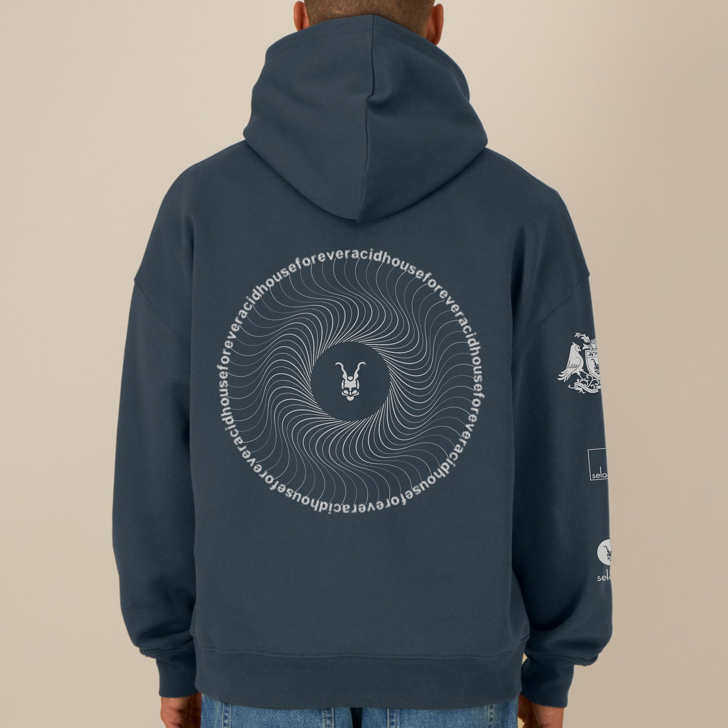 Acid House Forever Hoodie Grey
