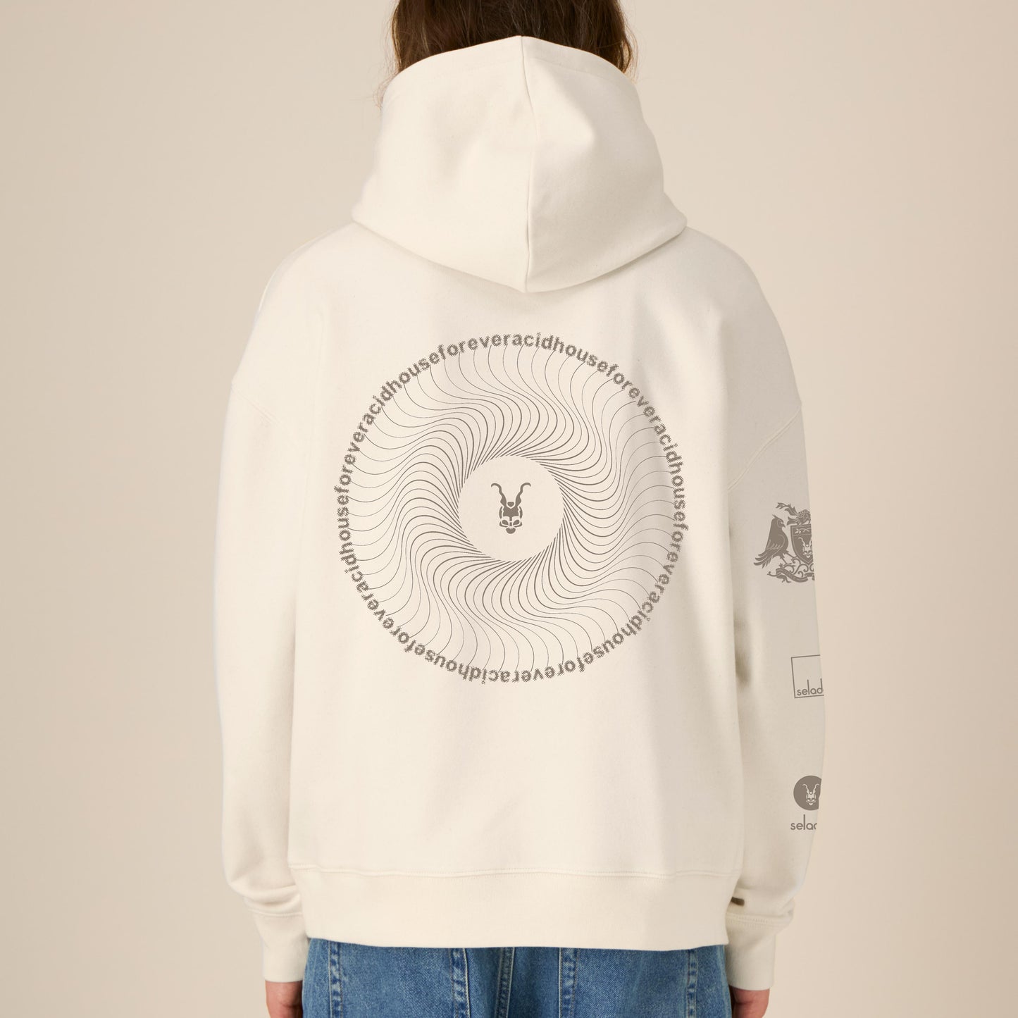 Acid House Forever Hoodie Cream